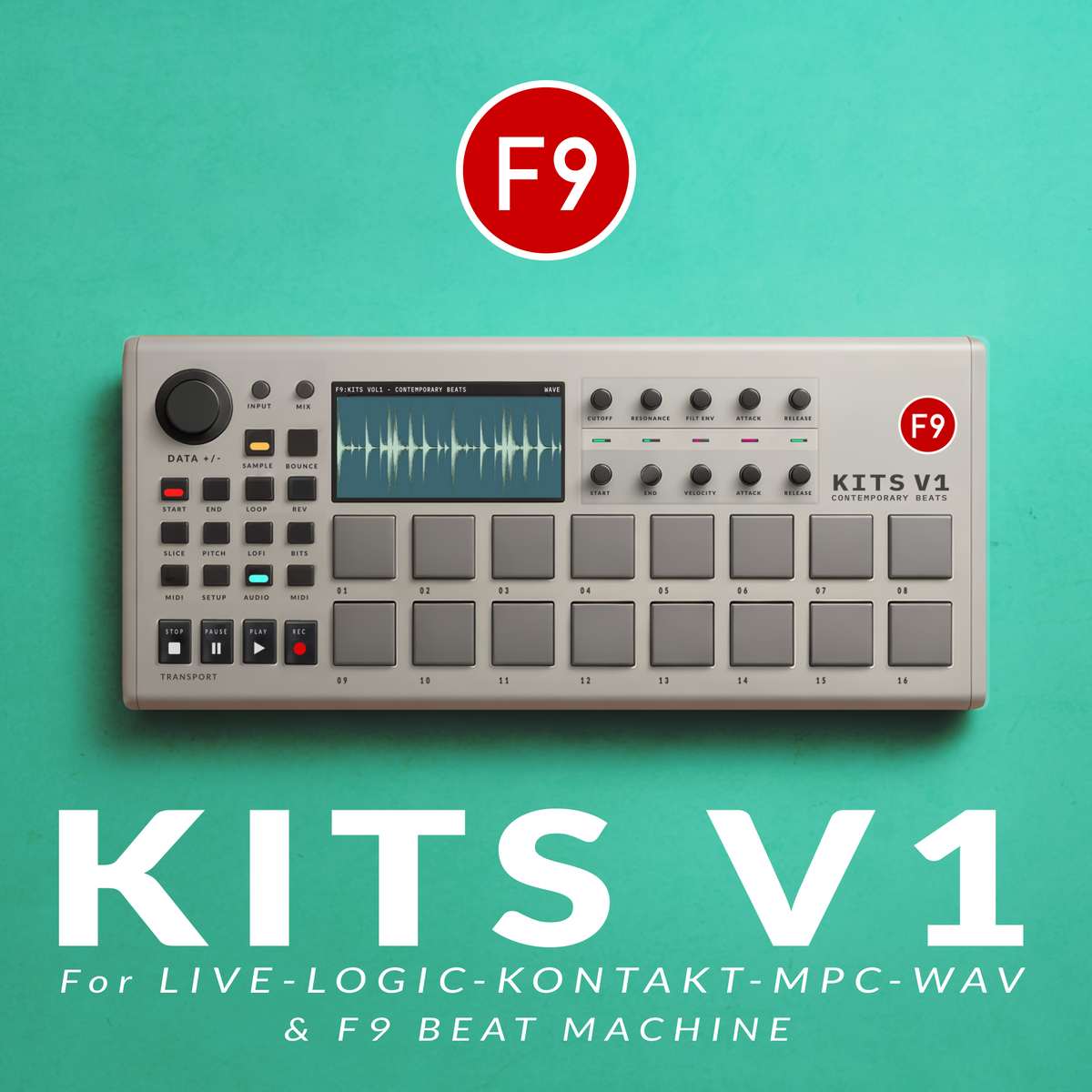 F9 Kits Volume 1 for Ableton, Logic, MPC, WAV and more