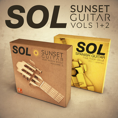SOL Sunset Guitar Vols 1+2 Bundle - Save 20% - F9 Audio Royalty Free loops & Wav Samples