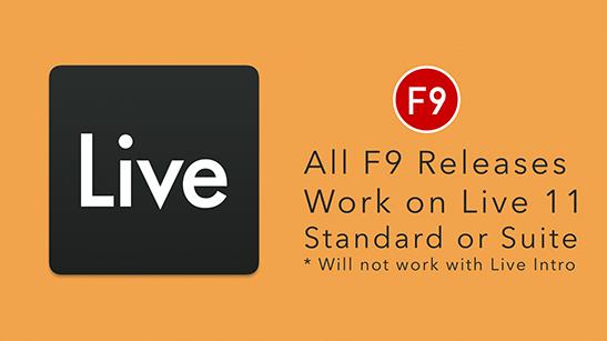 F9 releases and Live 11
